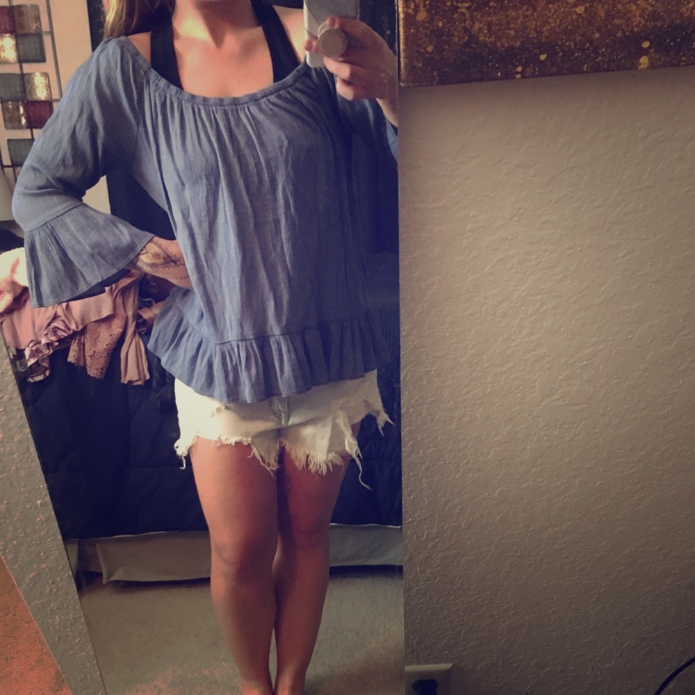 Ladies blue shirt